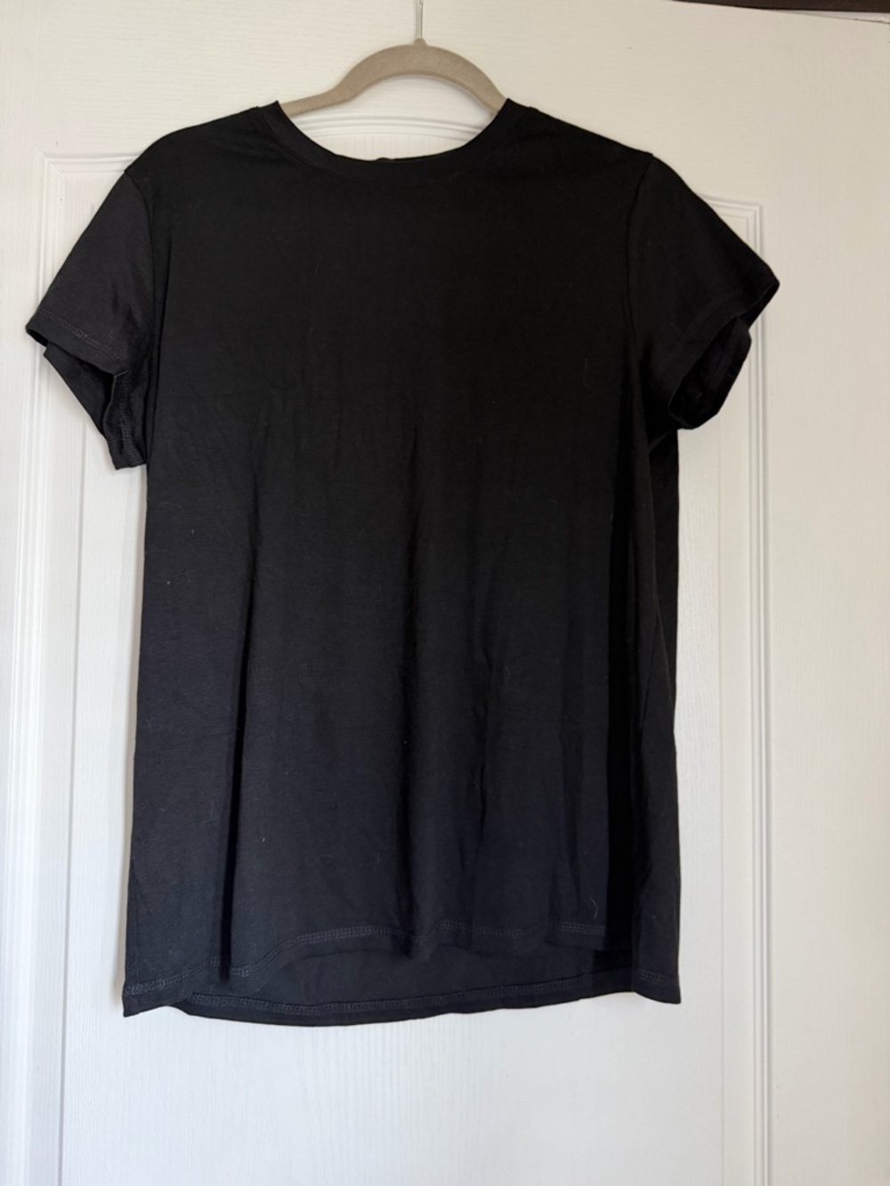 Classic Black Crew Neck Tee Size Large
